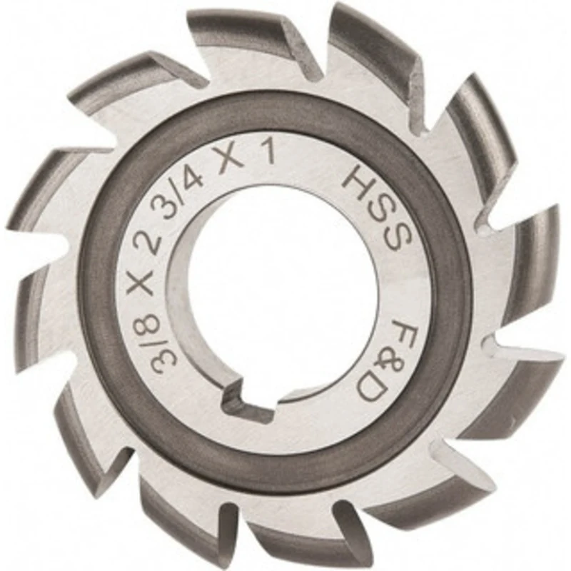 Made in USA 3/16 Radius, 3/8 Circle Diam, 2-3/4 Cutter Diam, Arbor Connection, Convex Radius Cutter High Speed Steel,...